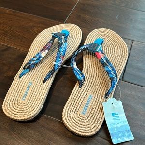 Edgewater flip flops new with tag size Large 9-10 women’s